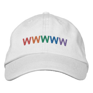 Five Colourful Rainbow Letters Personalizable Name Embroidered Hat