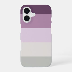 Five Colours - Blue Violet Purple Pink Grey iPhone 16 Case