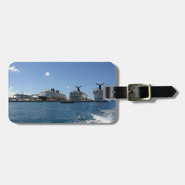 Five Cruise Ships Custom Luggage Tag (Front Horizontal)