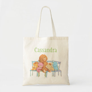 Five Cuddly and Colourful Bears On Chairs Tote Bag