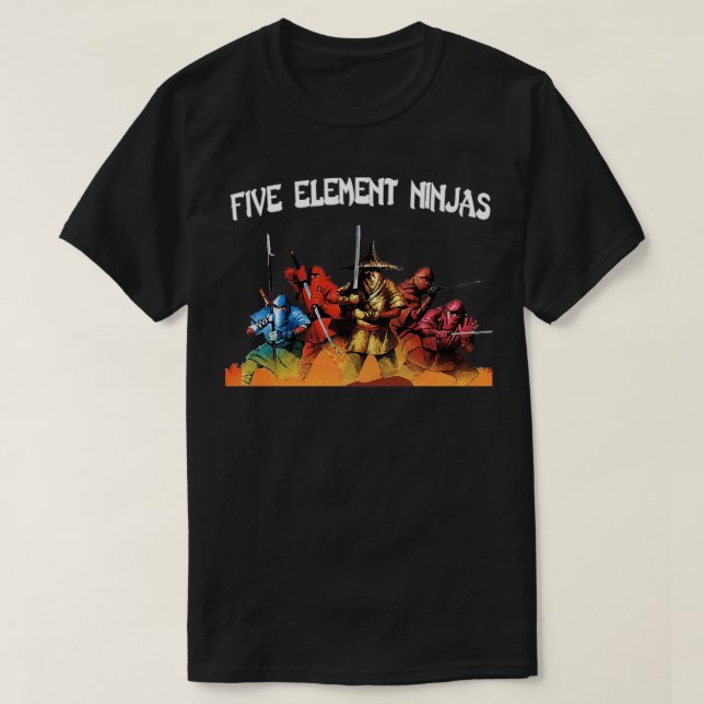 Five Element Ninjas T-Shirt (Design Front)