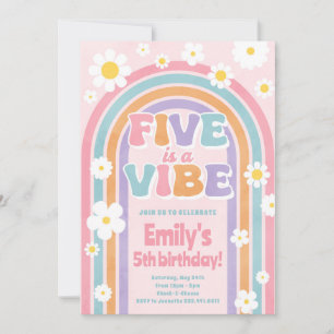 Five est une Vibe 5e Invitation Anniversaire Arc-e