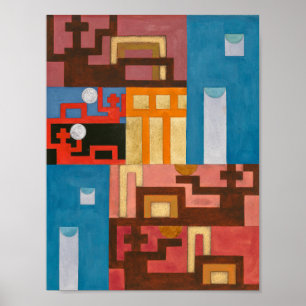Five-Extended Figures Sophie Taeuber-Arp Poster