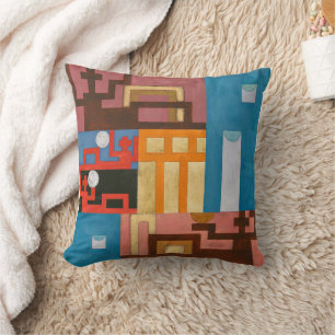 Five-Extended Figures Sophie Taeuber-Arp Throw Pillow