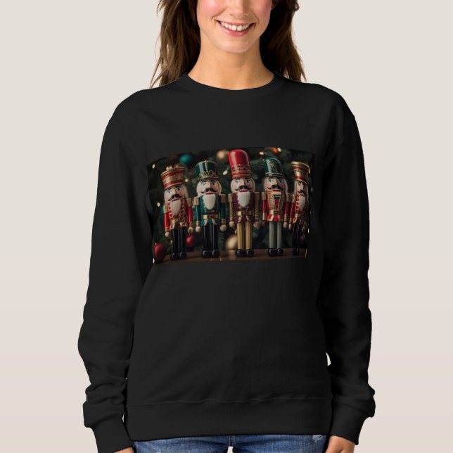 Five festive Christmas nutcrackers  Sweatshirt (Front)
