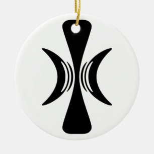 Five Fingered Hand of Eris Ceramic Ornament