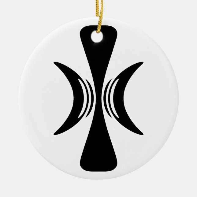 Five Fingered Hand of Eris Ceramic Ornament (Front)