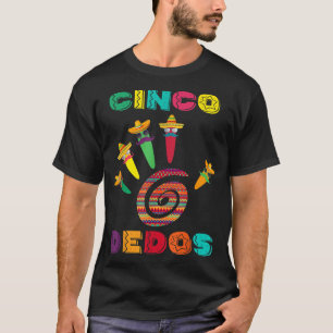 Five Fingers Five Of May Meico Sun Party Party Par T-Shirt