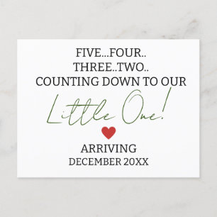 FIVE FOUR THREE TWO Counting down to pregnancy  An Holiday Postcard