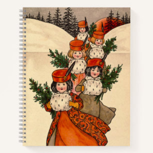 Five Girls With Furry Muffs - Florence Hardy Notebook