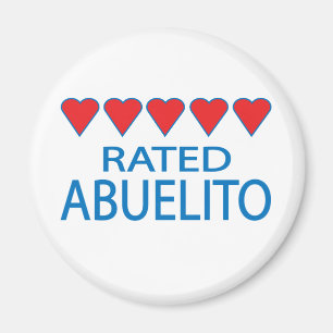 Five Heart Abuelito Magnet