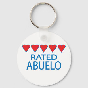 Five Heart Abuelo Keychain