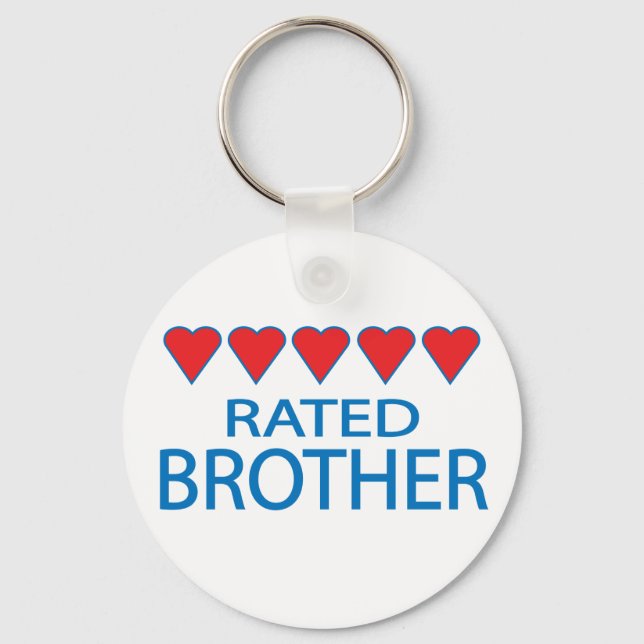 Five Heart Brother Keychain (Front)