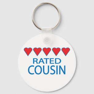 Five Heart Cousin Keychain