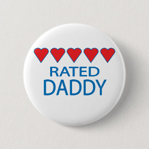 Five Heart Daddy 2 Inch Round Button