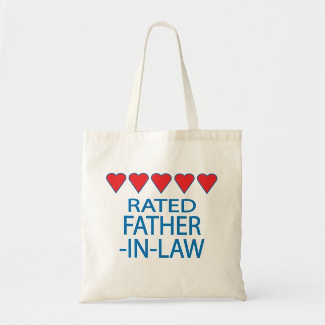 Five Heart Father-In-Law Tote Bag (Front)