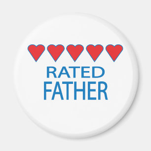 Five Heart Father Magnet