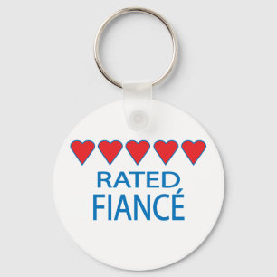 Five Heart Fiancé Keychain