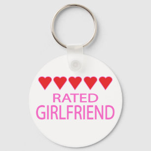 Five Heart Girlfriend Keychain