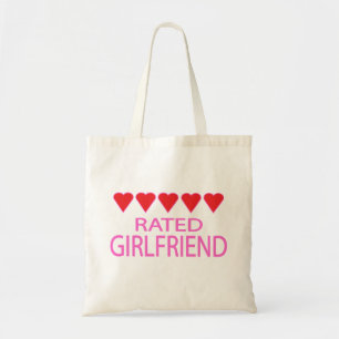 Five Heart Girlfriend Tote Bag