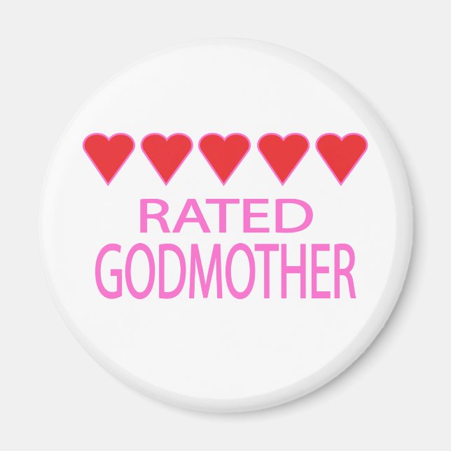 Five Heart Godmother Magnet (Front)