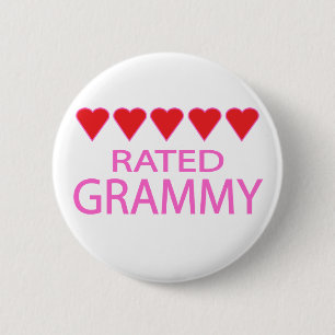Five Heart Grammy 2 Inch Round Button