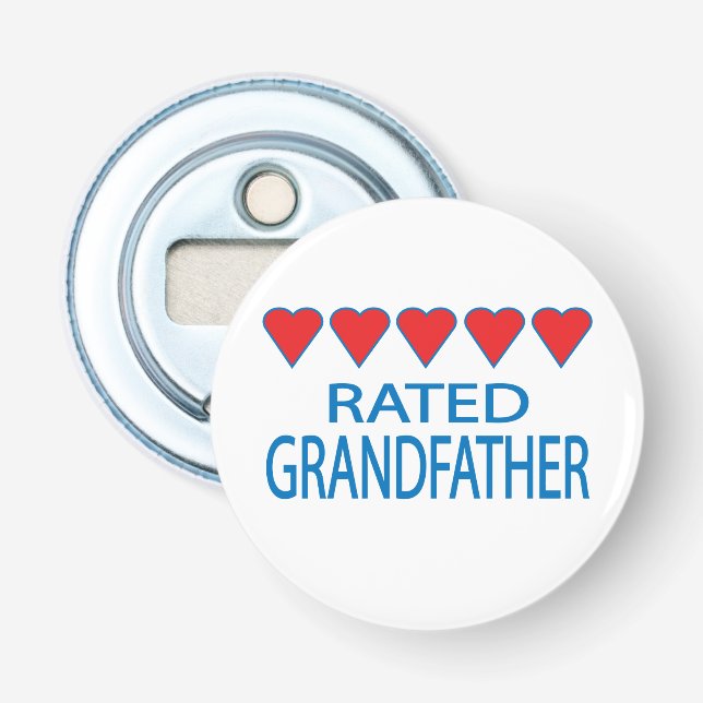 Five Heart Grandfather Bottle Opener (Front)
