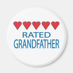 Five Heart Grandfather Magnet