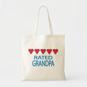 Five Heart Grandpa Tote Bag