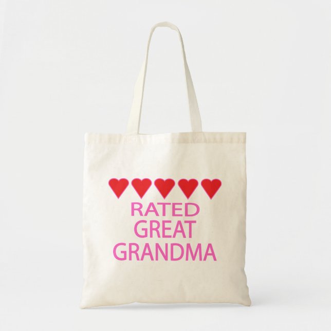 Five Heart Great Grandma Tote Bag (Front)