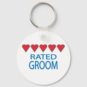 Five Heart Groom Keychain