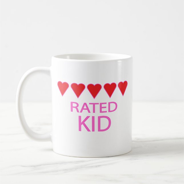 Five Heart kid Coffee Mug (Left)