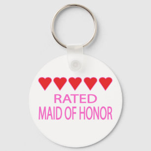 Five Heart Maid of Honour Keychain