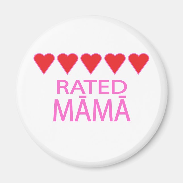 Five Heart Māmā Magnet (Front)