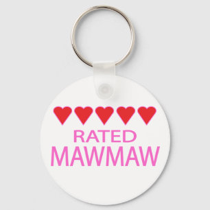 Five Heart MawMaw Keychain