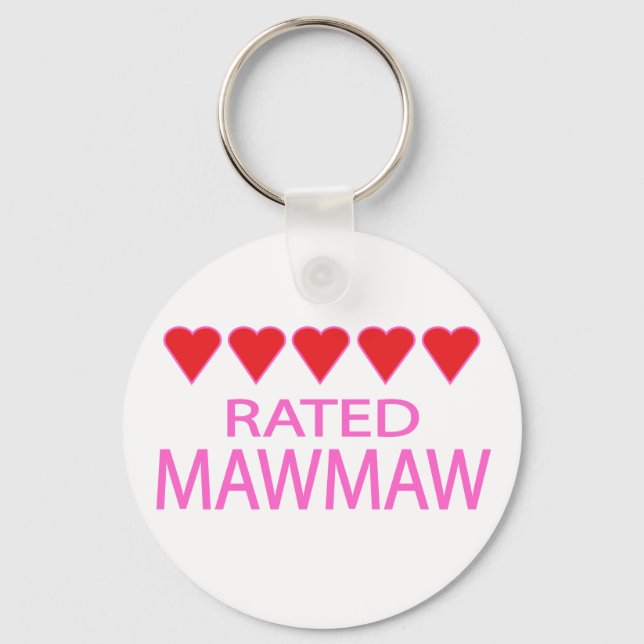 Five Heart MawMaw Keychain (Front)