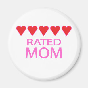 Five Heart Mom Magnet