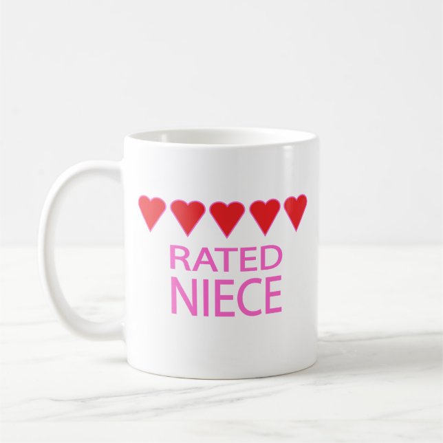 Five Heart Niece Coffee Mug (Left)