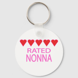 Five Heart Nonna Keychain