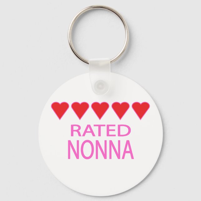 Five Heart Nonna Keychain (Front)