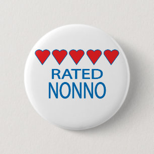 Five Heart Nonno 2 Inch Round Button