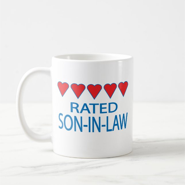 Five Heart Son-In-Law Coffee Mug (Left)