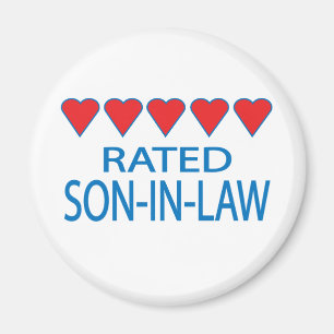 Five Heart Son-In-Law Magnet