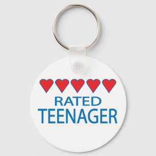 Five Heart Teenager Keychain