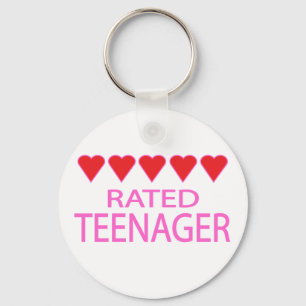 Five Heart Teenager Keychain
