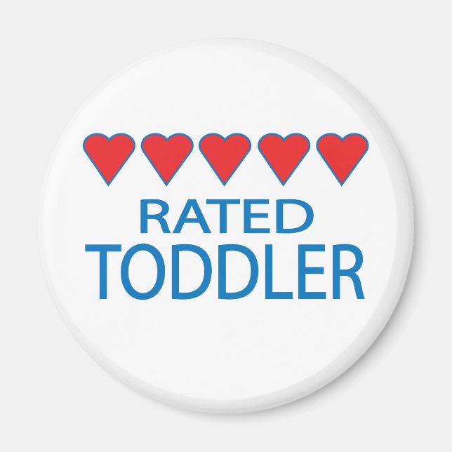 Five Heart Toddler Magnet (Front)