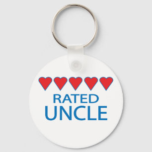 Five Heart Uncle Keychain