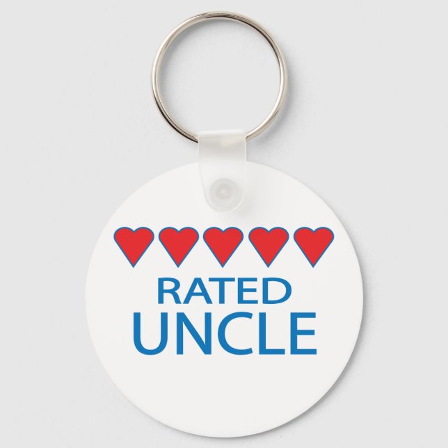 Five Heart Uncle Keychain (Front)