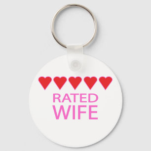 Five Heart Wife Keychain
