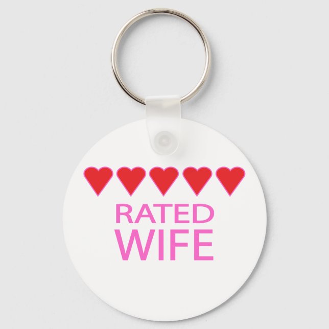 Five Heart Wife Keychain (Front)
